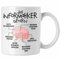 Trendation - Informatiker Gehirn Tasse Geschenk Lustiger Spruch Softwareentwickler Nerd Geschenkidee Programmierer Coder IT Techniker (Weiß)
