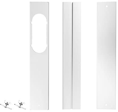 Anloximt Portable Air Conditioner Window Kit, Portable Air Conditioner Window Seal Plates Kit, Portable Air Conditioner Accessories Vertical/Horizontal Sliding Window Kit Plate for AC Unit
