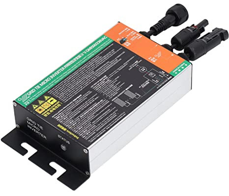 BuyWeek Solar Grid Tie Inverter 500W MPPT Grid Tie Micro Wechselrichter Reine Sinuswelle Wechselrichter Hohe Umwandlungsrate 230V