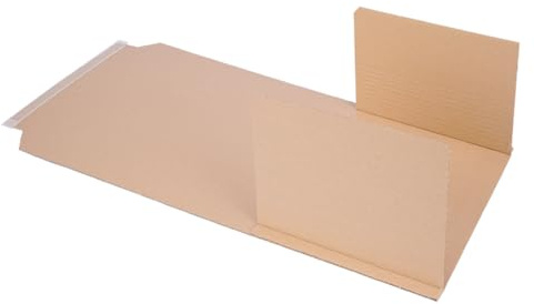 verpacking Buchverpackungen 900 x 600 x 10-90 mm DIN A1 BV-90 Braun [Größe und Stückzahl wählbar] Wickelverpackung Versand 50 Stück
