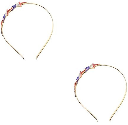 FRCOLOR 2 Stück Kopfbedeckung Zum Veteranentag Kopfbedeckung Zum Nationalfeiertag Usa Vereinigte Staaten Stirnband Patriotisches Haarband Für Den 4. Juli Unabhängigkeitstag