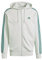 adidas Men's Essentials French Terry 3-Stripes Full-Zip Hoodie, Linen Green F22, L