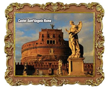 Kühlschrankmagnet Castel Sant'Angelo Rom Italien 3D Reise Souvenir Kühlschrank Dekoration Magnetischer Aufkleber Craft Collection