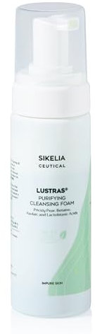 LUSTRAS® Gesichtsreinigungsmousse fettige, trockene und gemischte Haut für Damen und Herren, reinigender Schaum mit grüner und veganer Formel (150 ml)