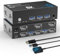 8K@60Hz Displayport KVM Switch 2 PC 2 Monitore 4K@144Hz USB 3.0 KVM Switches Dual Monitor DP1.4 für 2 PC/Laptop, EDID Plug and Play mit Desktop-Controller und 2 USB 3.0 Kabel