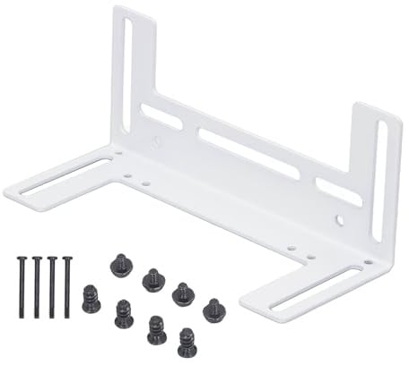 Halterung für Computer-Kühlerlüfter, Verdickte Edelstahlhalterung, Backfarbe, Einfache Installation, Schraubenlochbefestigung, für 8 Cm, 9 Cm, 12 Cm Lüfter mit Gehäuse (WHITE)