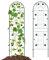 GOPLUS Lot de 2/4 Treillis Jardin pour Plantes Grimpantes, Treillis pour Plantes 1,8M/2,2M en Métal Galvanisé, Treillis Décoratif pour Plantes, Légumes, Fleurs, Vignes (Tournesol Vert|50x220CM,2)