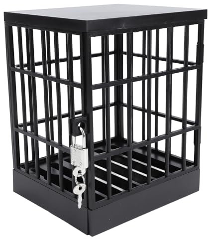 Nurnesy Cárcel de teléfono móvil con cerradura y llave, caja de bloqueo de teléfono móvil, cárcel, seguro, soporte para smartphone, soporte, aula, hogar, mesa, oficina,