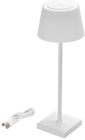 LED Universum Akku-Tischleuchte 38cm weiß rund 4W 3CCT 3000/4000/5000K 400lm Touch dimmbar IP54 H380xØ130mm