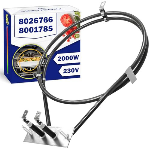 Circulaire Resistance pour Four 230V 2000W avec le Code Original 8026766 8001785 Élément Chauffant pour Amica 02297588 02595122 pour Quelle - Garantie de 10 Ans - MONTERAL