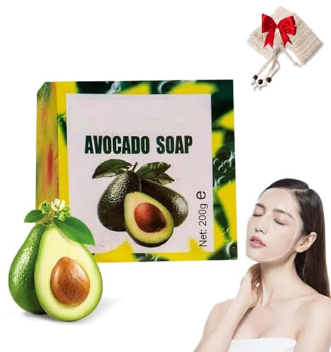 Yamusa Avocado Seife, Yamusa Handmade Avocado Seife, Yamusa Avocado Seife Für Die Haut, Deep Cleansing Bar Feuchtigkeitsspendende Haut, Für Alle Hauttypen (1pcs)