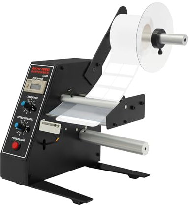 Automatischer Etikettenspender 0-999999 Automatische Zählung Elektrische Etikettenschälmaschine Automatischer Etikettenabstreifer 20cm Etikettenaußendurchmesser