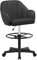 VECELO Chaise de Bureau Haute pour Bureau Debout, Fauteuil Pivotant en Simili Cuir, Soutien Lombaire et Repose-Pieds, Hauteur Réglable, pour Tâches, Travail, Rédaction, Étudier