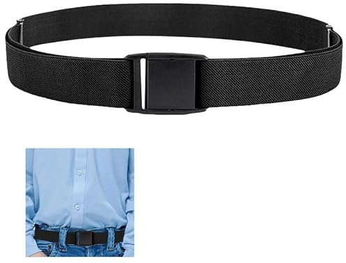 Azlanway Universeller Stoffgürtel für Jungen, 1 Stück Kindergürtel, Verstellbarer Metallfreier Gürtel für Schuluniformen/Jeans/Hosen und Kleider