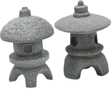 Vaguelly Realistic Japanese Pagoda Statues Stone Garden Decor Zen Garden Ornaments for Landscape Home