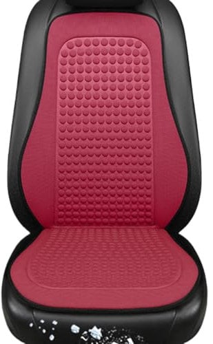 Generisch Car Seat Cushion, Cooling Car Seat Cover, Front Seats, Seat Pad, Vehicle Cushion Cover, Cooling Cushion, Anti-Sweat and Back Support, 112 x 47 x 2 cm, Black/Blue/Red