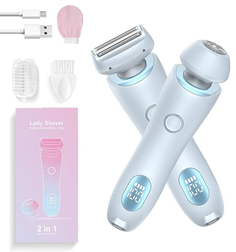 Glisse Pro Haarentferner Boulina, Boulina Rasierer Damen, Rasierer Damen Elektrisch, Ipx7 Waterproof, Cordless USB Wet/Dry Epilator With LED Display, For Face, Bikini, Legs, Arms, Body