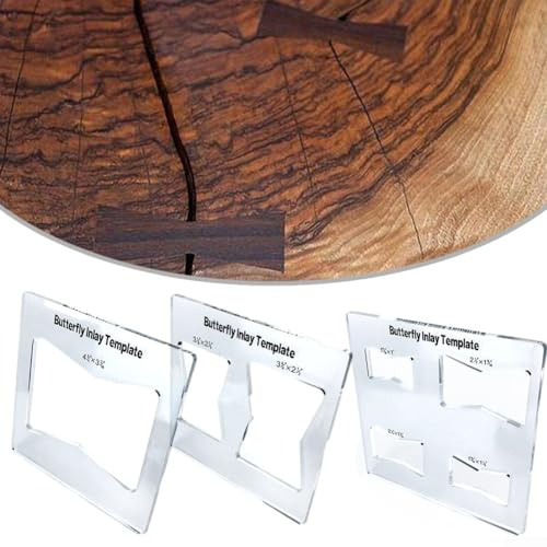 Transparentes Acryl-Schmetterling-Schablonen-Set für perfekte Einlagen für jedes Holzbearbeitungsprojekt (ZBT-2)