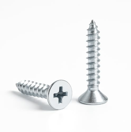 NIMA PARTS Countersunk Phillips Chipboard Screws - Pack of 50 - Rustproof (4.8 x 22 mm)