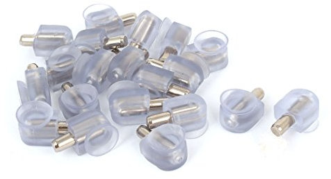 sourcing map Taquet étagère Verre Ventouse pour meuble en caoutchouc axe 5mm dia 20pcs