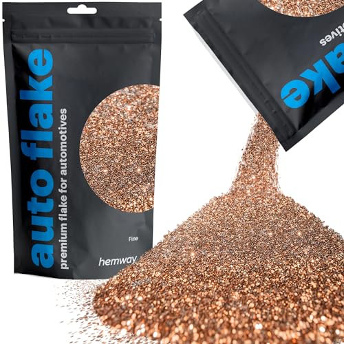 Hemway Premium Automotive Glitter Flake Paint Additive - Bronze Brown | Fine Metal Flakes for Car, Truck, RV, Motorbike & Boat Decoration | Mix with Auto Paint | 100 g