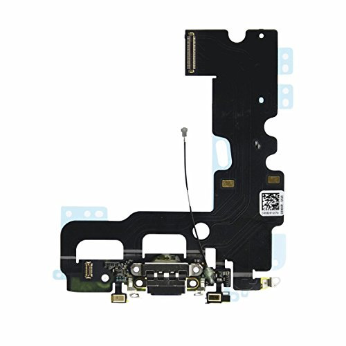 ONLYTECH - Connecteur de Charge pour iPhone 7 Noir - Nappe Interne Comprenant Le connecteur de Charge, Le Micro et l'antenne GSM - Compatible Apple