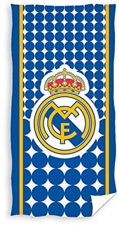 TEXTIL TARRAGO Serviette de plage Real Madrid 70 x 140 en microfibre, produit officiel