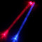 YiPaiSi Baguette de batterie en acrylique 5 A Rouge et Bleu Glow Baguettes de batterie lumineuses LED baguettes de batterie lumineuses LED baguettes de jazz lumineuses Rouge et bleu