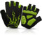 BTNEEU Fingerlose Fahrradhandschuhe mit Gel Mountainbike Handschuhe Halbfinger Männer, Atmungsaktiv Trainingshandschuhe Rennrad Handschuhe Radhandschuhe MTB Handschuhe für Damen Herren (grün, XL)