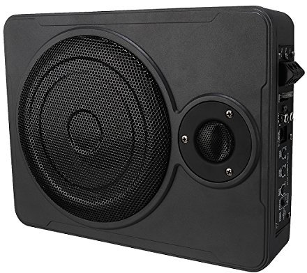 JenNiFer 8 Inch 600W Audio Active Subwoofer Ultra-Thin Bass Box Sub Amp Amplifier