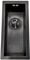 ENKI, Zero, KS034, Black Stainless Steel Kitchen Sink 0.5, Undermount or Topmount Fitting into Sink Unit, Small Sink Bowl, Kitchen Essential