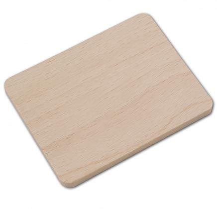 8X HOFMEISTER® Untersetzer aus Holz, 10 cm, dekorativer Untersetzer für Gläser und Raclette-Pfännchen, vermeidet Flecken, hitzebeständiges Buchen-Brettchen aus Europa