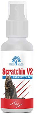 ADEMA NATURAL® SCRATCHIX V2 - Anti Kratz Spray, Mittel gegen Kratzen, für Innen, Außen, Möbeln Textilien, Teppich, Vorhänge, 50ml Inhalt