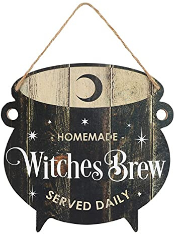 horror-shop Witches Brew Hexenkessel Hängeschild