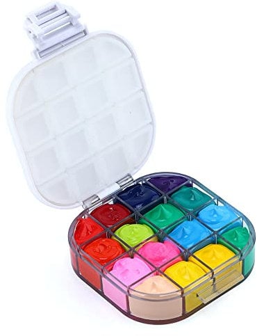 Transon Paint Saver Storage Palette Box 16well Portable Airtight (White)