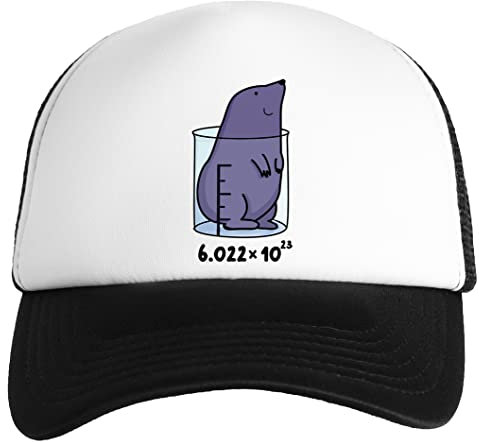 Jinbetee Chemie-Maulwurf-Tier-Wortspiel Weiße Kinder Baseball Cap Unisex Snapback