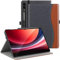 ZtotopCases Case for Samsung Galaxy Tab S9 Ultra/S8 Ultra 14.6 Inch 2023/2022(SM-X910/X916/X918/X900/X906), Premium PU Leather Business Stand Folio Cover with Auto Wake/Sleep,Denim/Brown