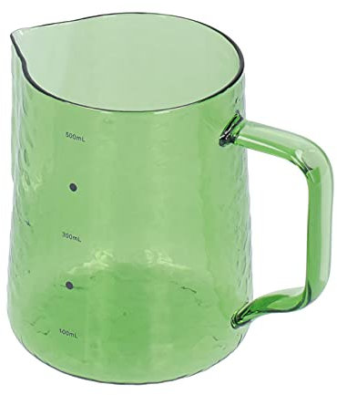 Miokycl Jarra multiusos de vidrio de borosilicato de 500 ml, para café y bebidas (verde)