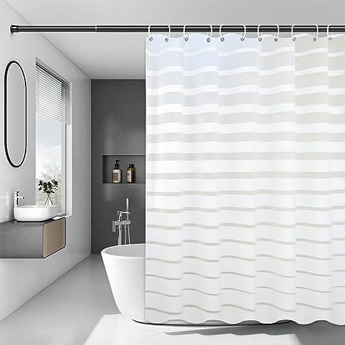 Chenbing Art Duschvorhang 120x190cm Modern Bedruckte Duschvorhänge Wasserdichter Polyester Stoff Anti Schimmel Badevorhang für Badewanne Badezimmer ohne Bohren mit ösen und 12 Duschringen
