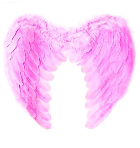 PLUS HOME Alas de Ángel Disfraz Grande, Plumas Ángel (Rosa) (80 * 60CM)