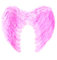 PLUS HOME Alas de Ángel Disfraz Grande, Plumas Ángel (Rosa) (80 * 60CM)