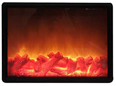 POTRUWE LED Simulation Charcoal Flame Lamp, Fireplace Lanterns Log Wood Burning Flame Effect Light Electronic Flameless LED Firewood Log Lamp Flameless Candles for Home Decor