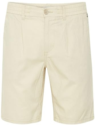 Blend BHWoven Herren Leinenshorts Kurze Leinenhose Bermuda Leinenmix Regular Fit, Farbe: Oyster Gray (141107), Größe: XL