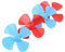 CORHAD 48St Propeller Spielzeug Attraction Modellbau The Four Leaf ersatzteil Toy schooter Zubehör für Mini-Fans Zubehör für Schiffsmodelle RC-Boote für schiffsmodell DIY zubehör Plastik