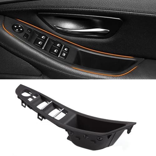 HARY 51417225865 Front Right Side Door Handle for BMW F10F11F18 5 Series, Front Right Door Armrest Pull Handle Compatible with BMW 520 523 525 528 530 535 (2010-2017) Black Interior Trim Cover