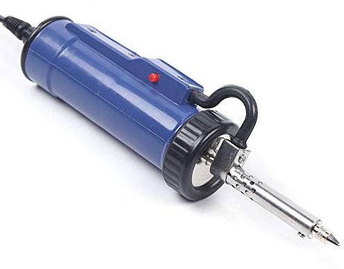 350W Entlötpumpe Elektrisch Entlötkolben 9cm Gesamtlänge von Heizelement und Düse Desoldering Pump Entlötpistole Entlötsaugpumpe mit 3 Ansaugdüsen