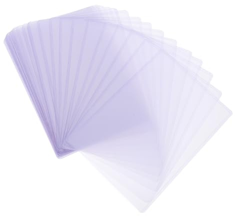GRIRIW 30pcs Hard Plastic Card Sleeves Photo Protectors for Scratch-Resistant Card Holders for Postcards and Pictures