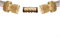 Lot de 2 raccords de réparation de tuyau en laiton pour équipement d'arrosage de jardin (D 2 pièces 1,9 cm)