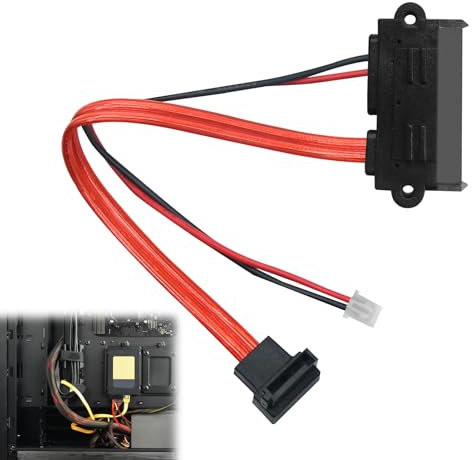 Huybaa Cable de alimentación SATA de 22 clavijas a Molex de 4 clavijas y cable de datos SATA 3 6 Gbit/s de 7 clavijas (para conectar discos duros (SSD, HDD) y reproductores (CD, Dvd, Blu-Ray))