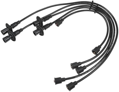 MEXWLOP Auto-Zündkerzenspulenkabel, Zündspulenkabelbaumkabel 7 mm, for VW, for Käfer, Karmann GHIA Nr. 111998031A, 5 Stück CDI-Zündkerzensatz